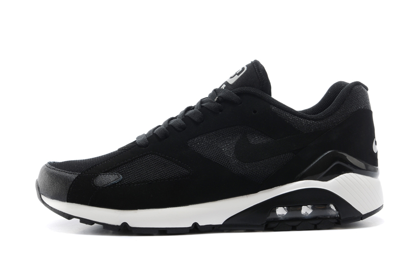 Nike air max 180 hommes chaussures blanc noir (2)